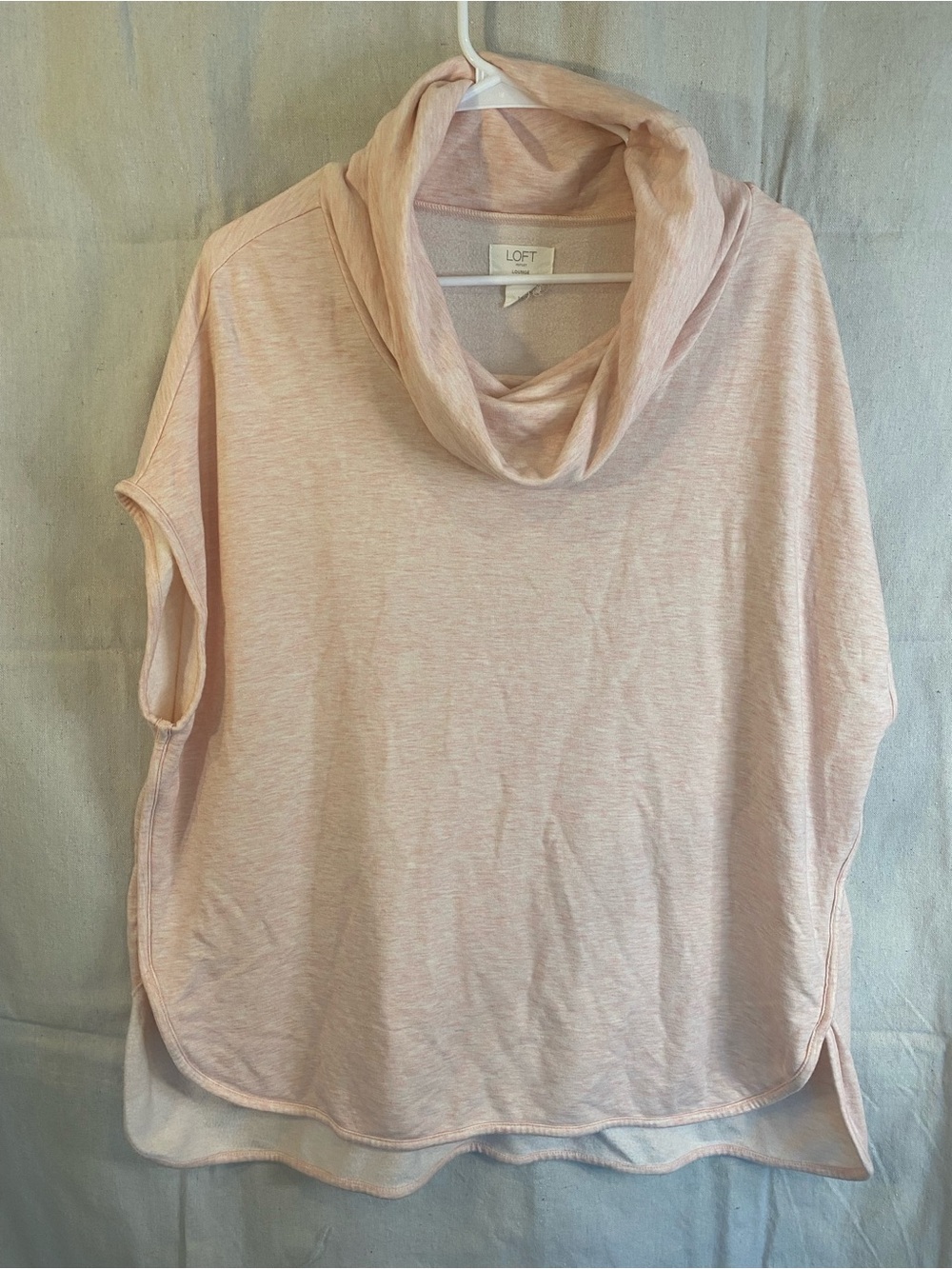 LOFT Blush Cowl Neck Lightweight Sweater